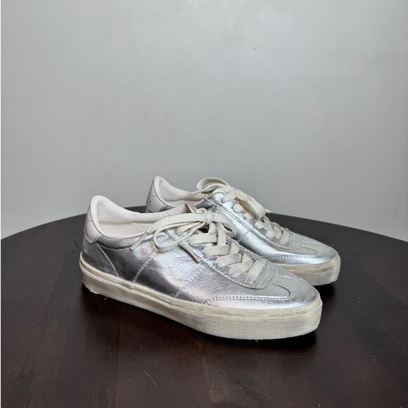 Golden Goose Soul-Star Metallic Leather Sneakers - Size 36 - Picture 3 of 10